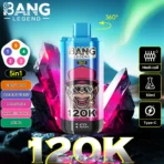 Bang Legend 120K Puffs – 5 az 1-ben Vaping, 120,000 Puff és Több Íz - Image 3