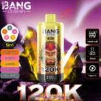 Bang Legend 120K Puffs – 5 az 1-ben Vaping, 120,000 Puff és Több Íz - Image 4