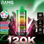 Bang Legend 120K Puffs – 5 az 1-ben Vaping, 120,000 Puff és Több Íz - Image 5