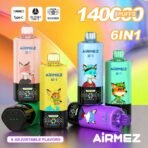 Airmez 140K Puffs 140000 6-in-1 Nagykereskedelmi Eldobható E-Cigaretta – Prémium Vaping Élmény Kiváló Árban